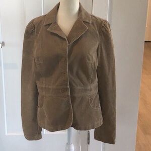 Vintage Loft size 8 corduroy blazer tan